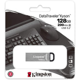 Kingston Datatraveler Kyson 128gb High Performance Usb 3.2 Metal Flash Drive - CompuMe